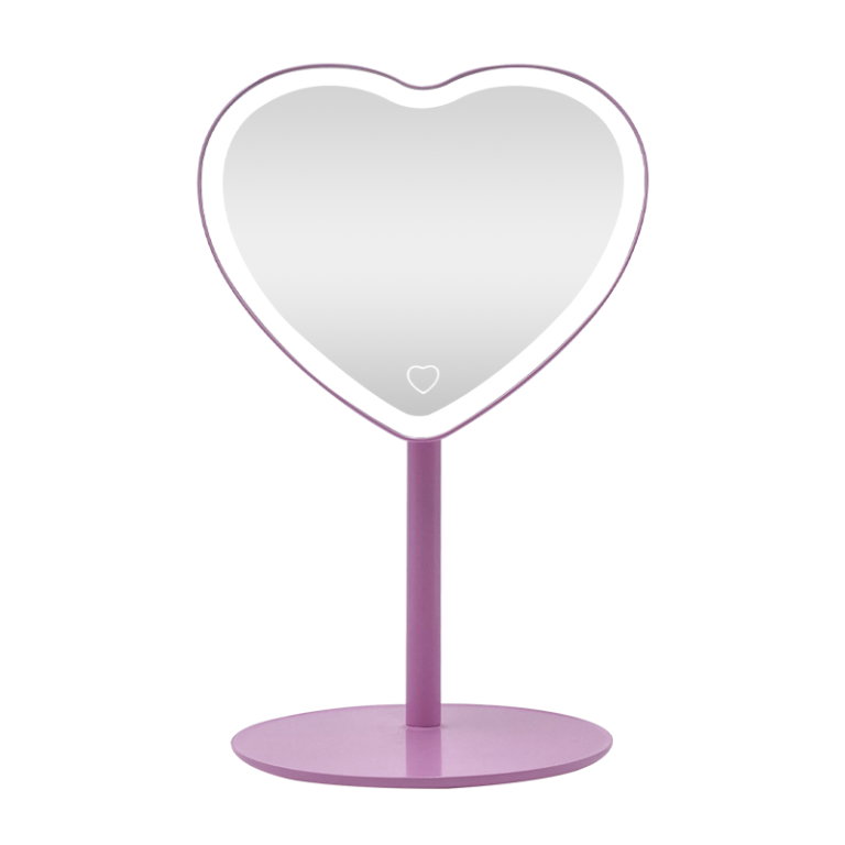 Heart Shape Portable Desktop Makeup Mirror