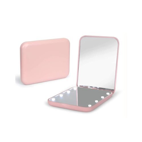 Pocket LED 1X/3X Magnifying Compact Travel Mirror with Light