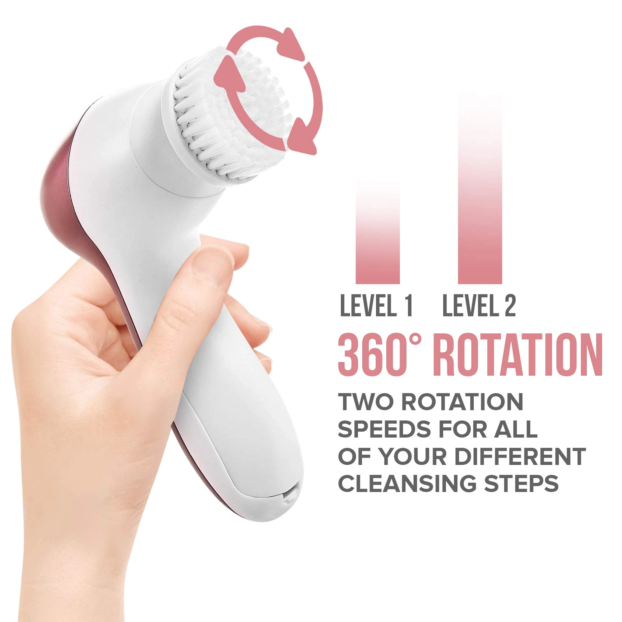 360° Rotating Electric Facial Cleansing Brush Bulk