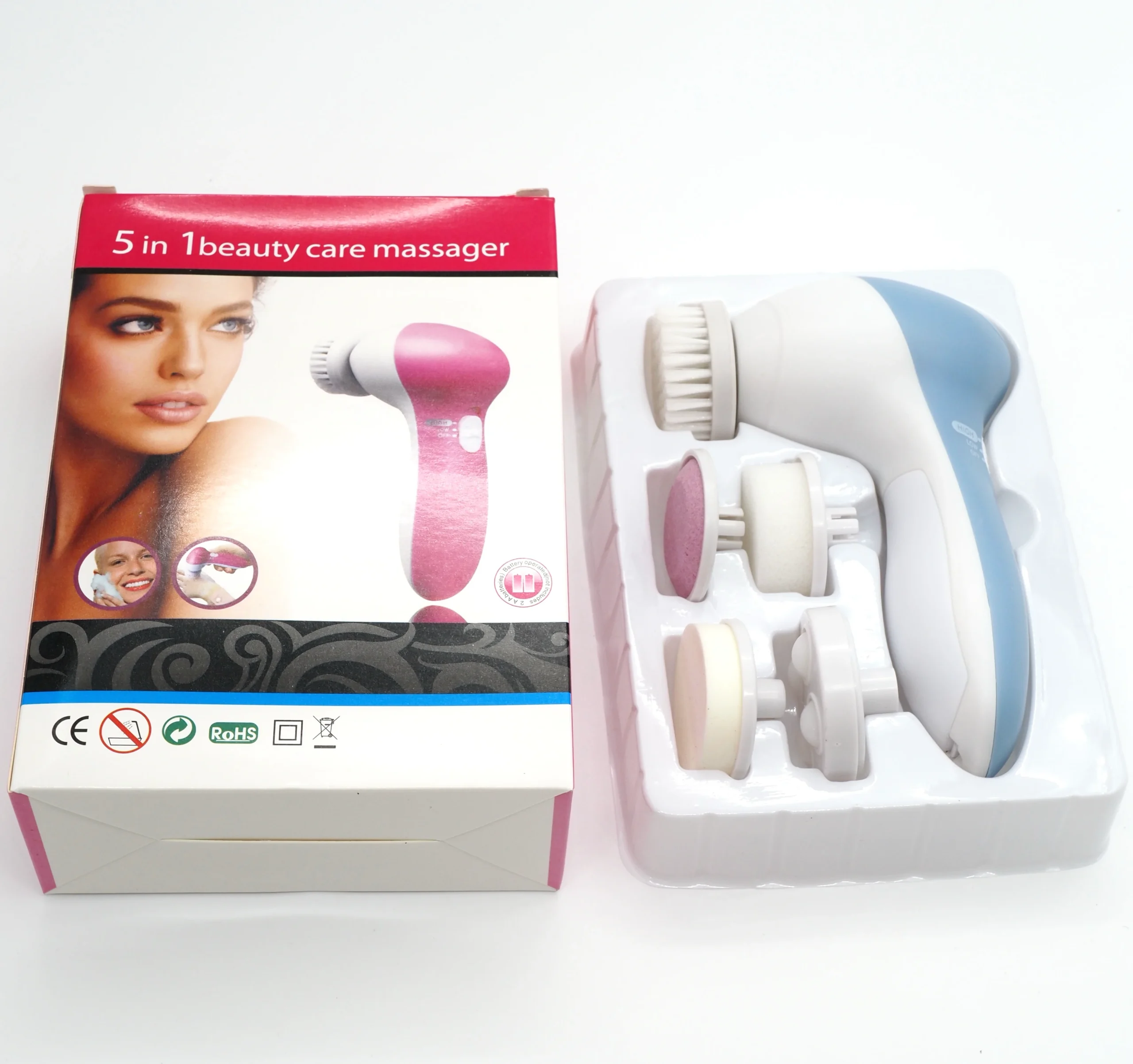 Handheld Electric Facial Cleansing Brush Supplier Custom Box Wholesale