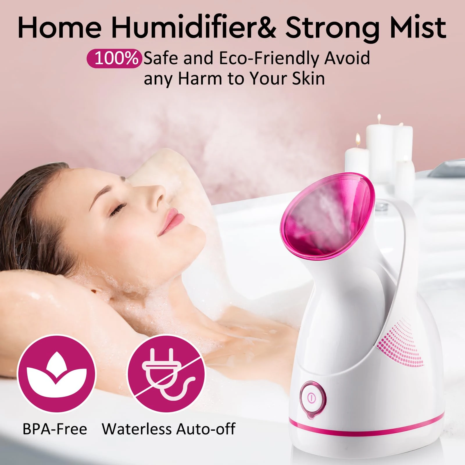 Nano Ionic Facial Steamer Strong Mist