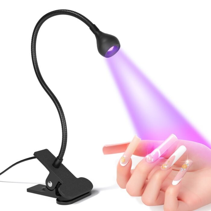 3W Portable 395nm USB LED UV Gel Nail Light with Clip Switch for Nail