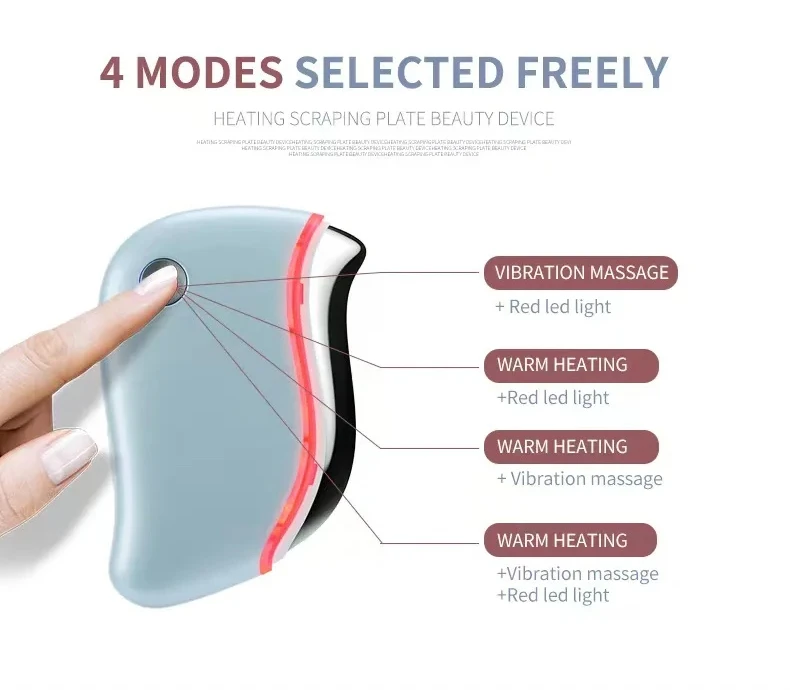 4 Modes LED GuaSha Facial Massager Wholesale