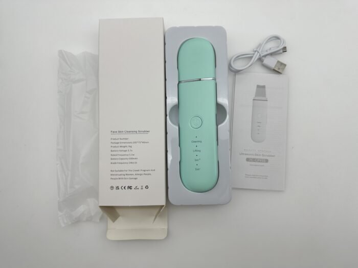 Facial Blackhead Remover Electric Acne Ultrasonic Facial Cleaner Electric Ultrasonic Skin Scrubber Spatula