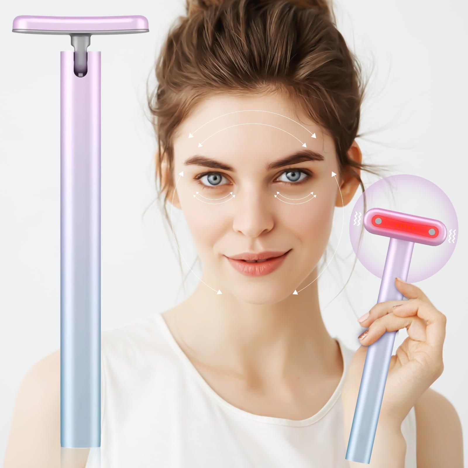 Facial Wand LED Light Therapy Eye Device