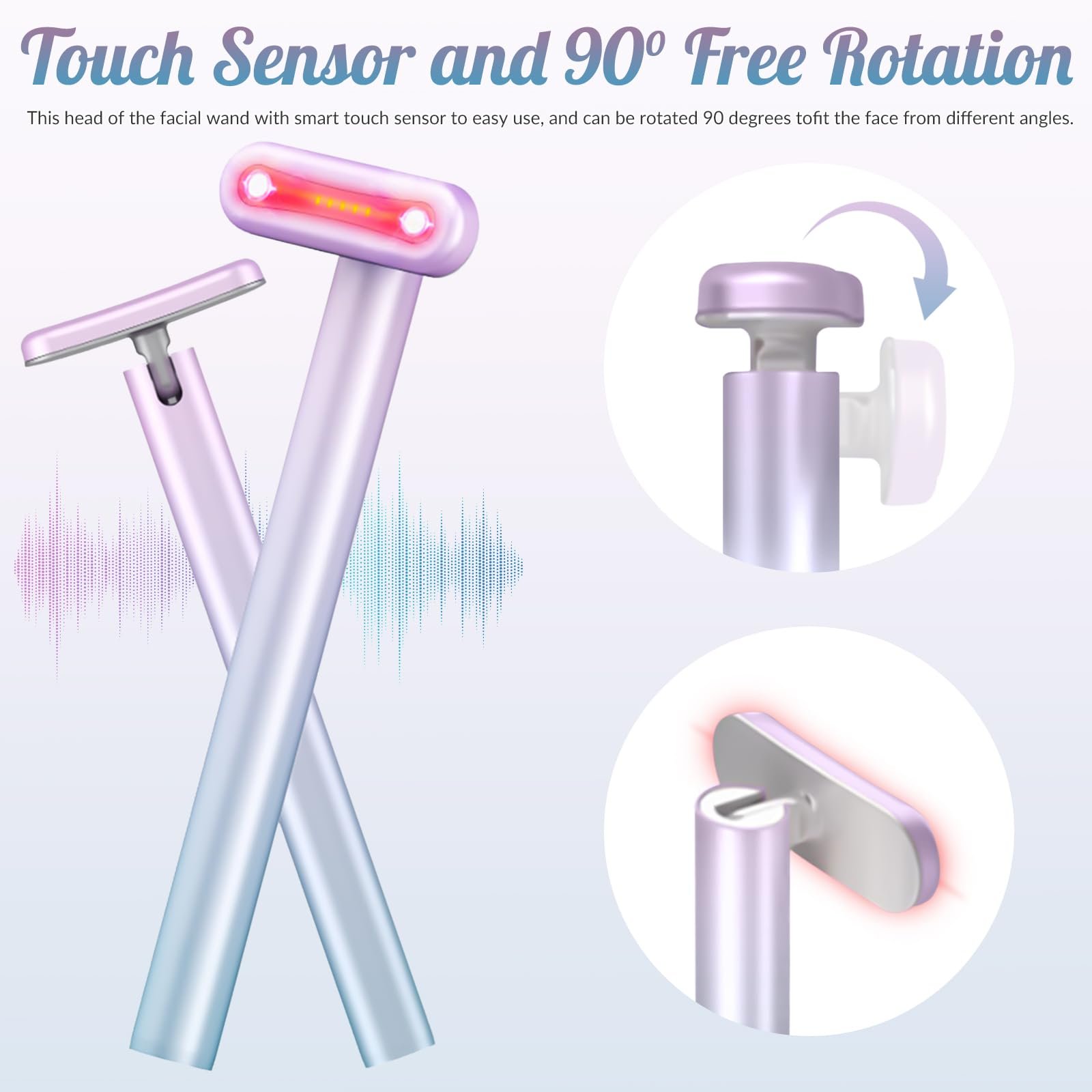 Facial Wand LED Light Therapy Eye Device