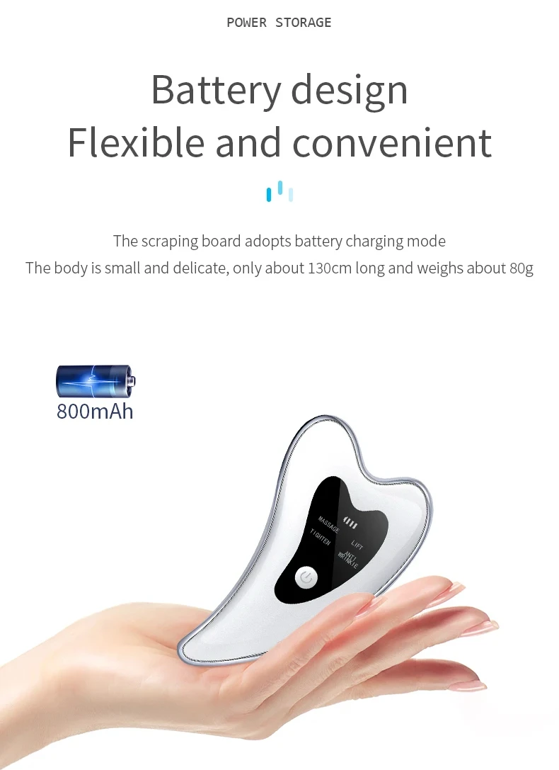 800mAh Handheld Popular Guasha Facial Lifting Tool OEM