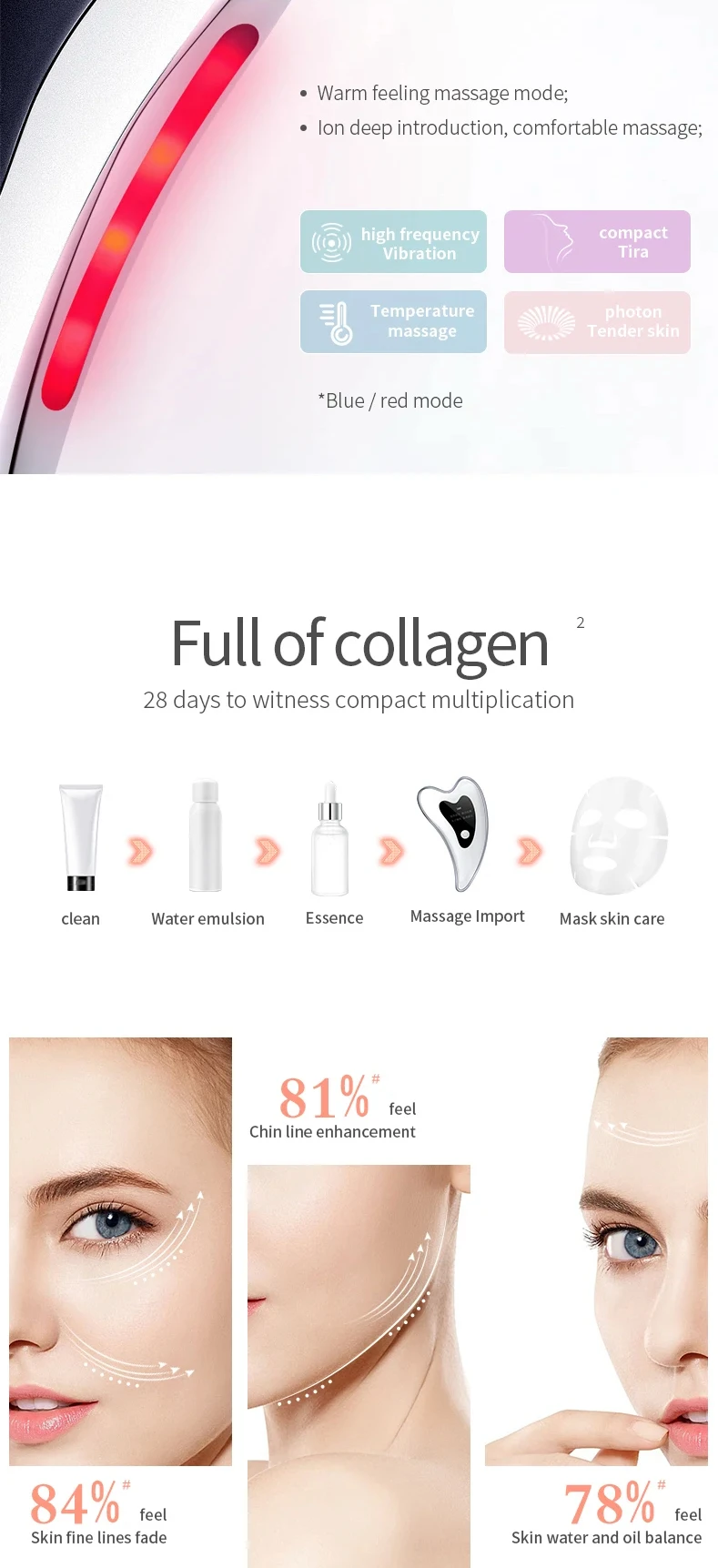 High Quality Guasha Facial Lifting Tool Wholesale V-Shape Design