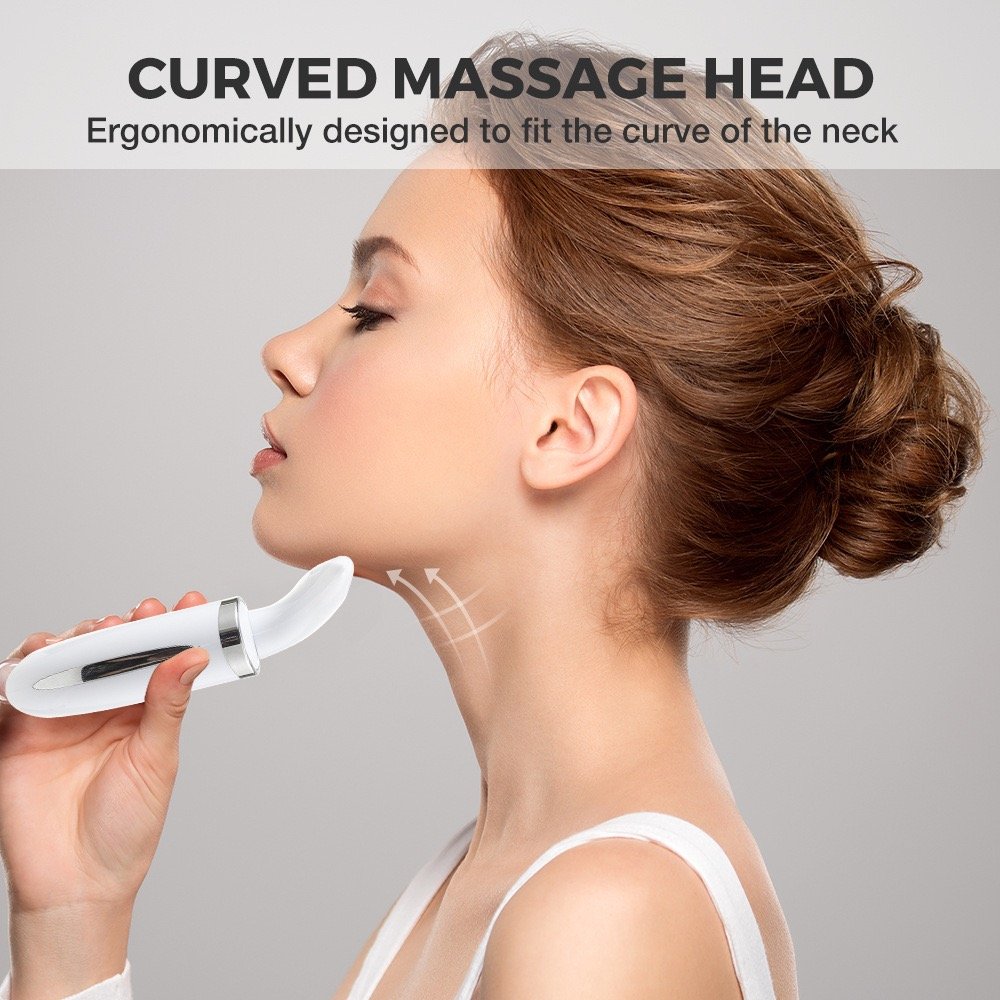 Home EMS micro-current surface neck massager Skin care beauty anti-wrinkle lift neck heating vibration beauty tool 