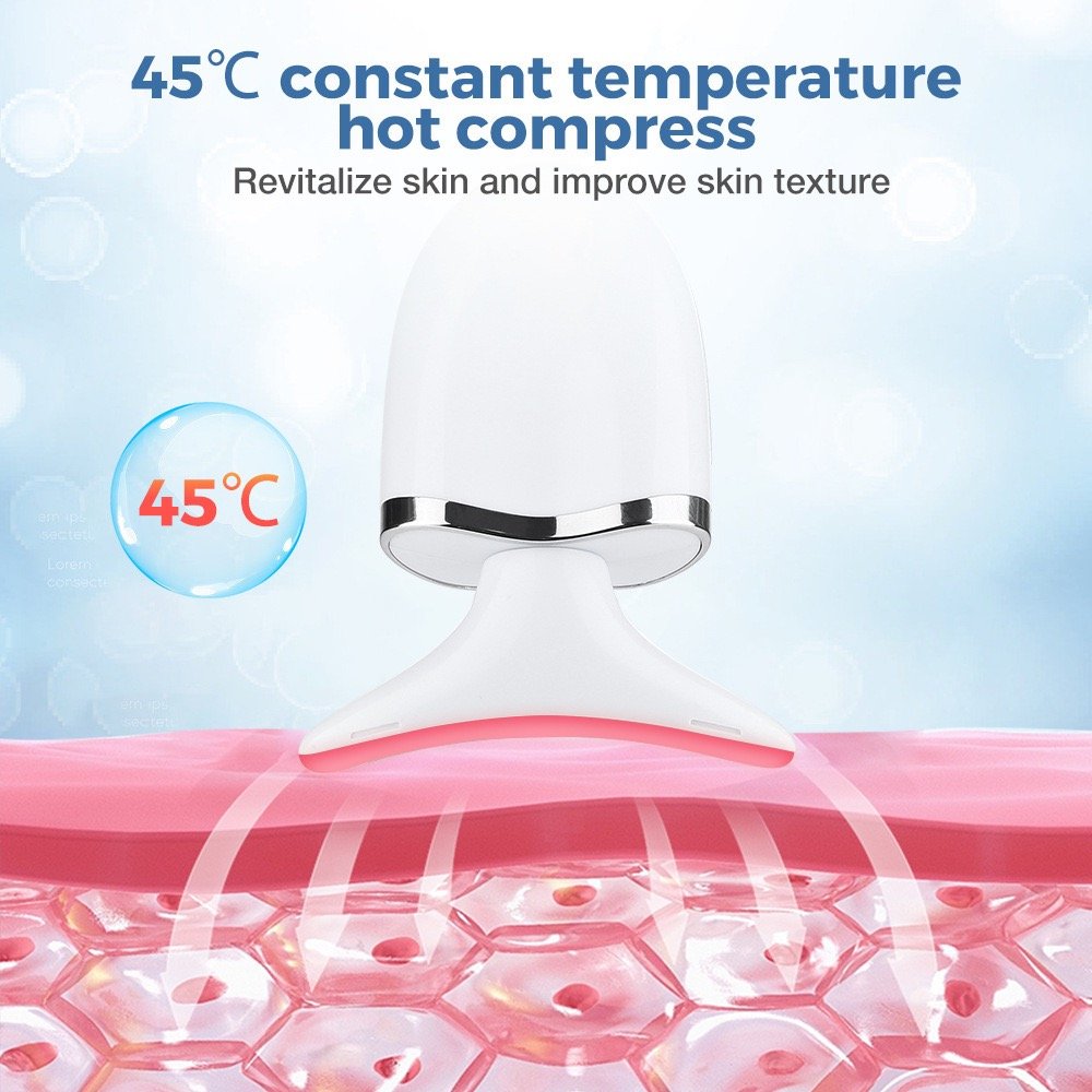 Home EMS micro-current surface neck massager Skin care beauty anti-wrinkle lift neck heating vibration beauty tool 
