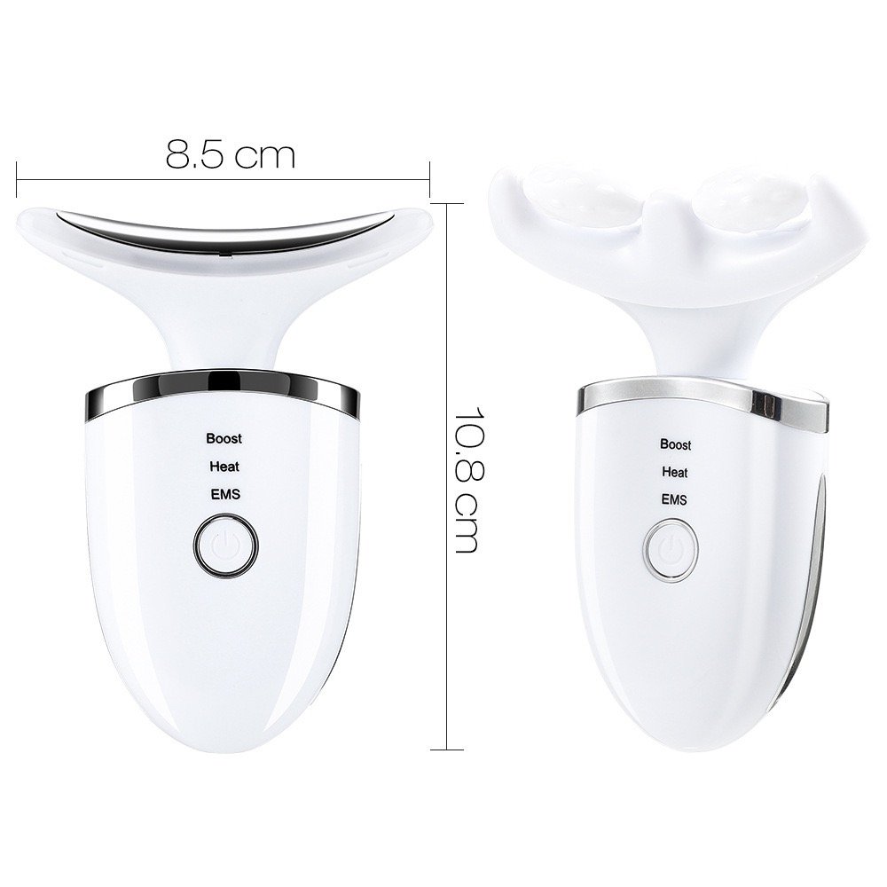 Home EMS micro-current surface neck massager Skin care beauty anti-wrinkle lift neck heating vibration beauty tool 