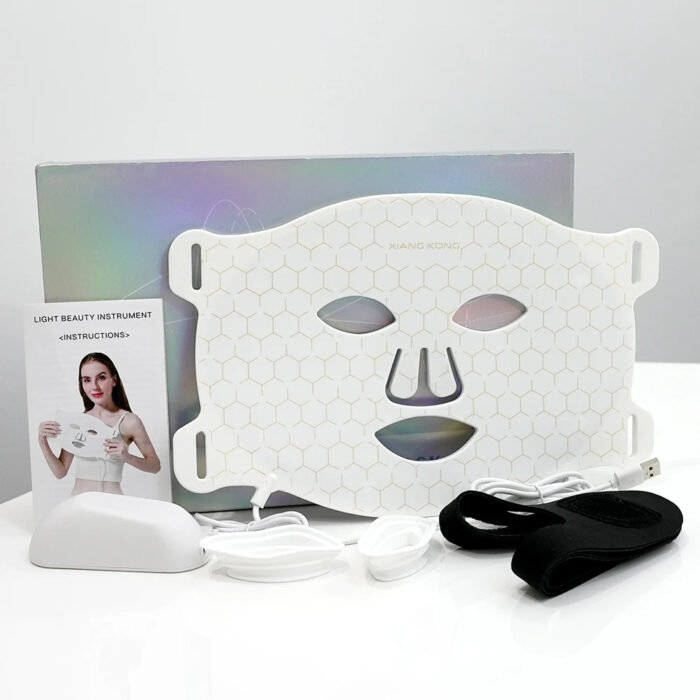 Home Wireless Silicon Skin 7 Led Face LED Mask