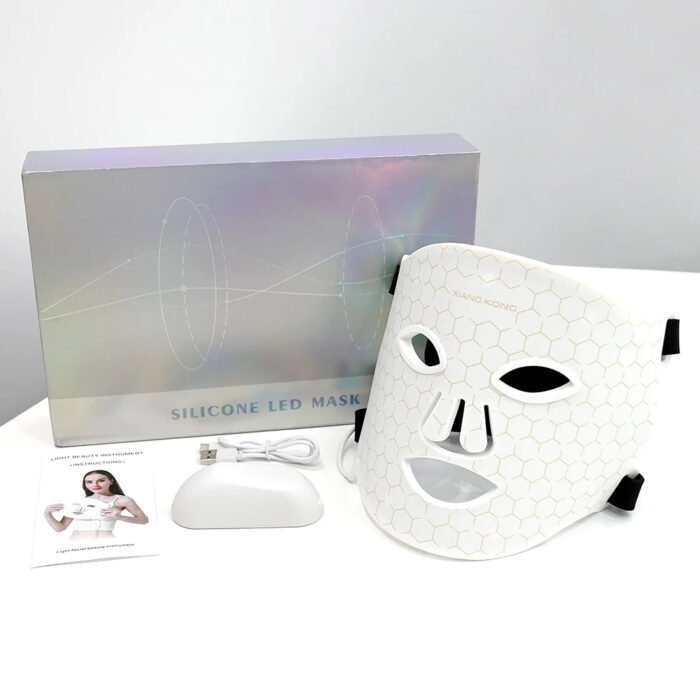 Home Wireless Silicon Skin 7 Led Face LED Mask