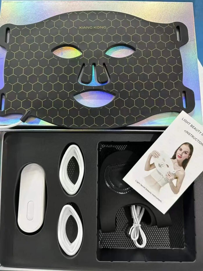 Home Wireless Silicon Skin 7 Led Face LED Mask