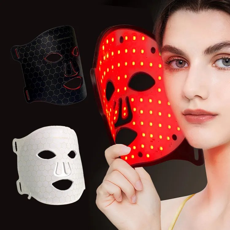 Home Wireless Silicon Skin 7 Led Face LED Mask 