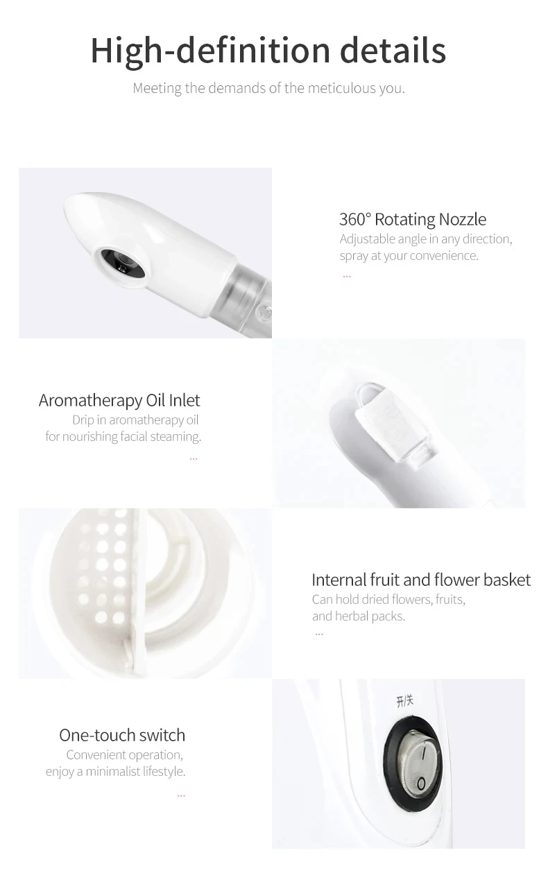 Home use Facial Steamer Portable Design