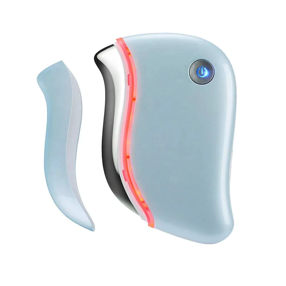 LED GuaSha Facial Massager Red LIght Heat ODM