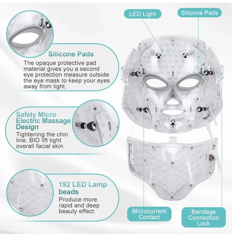 LED Light Therapy Mask Portable Skincare Tools Custom
