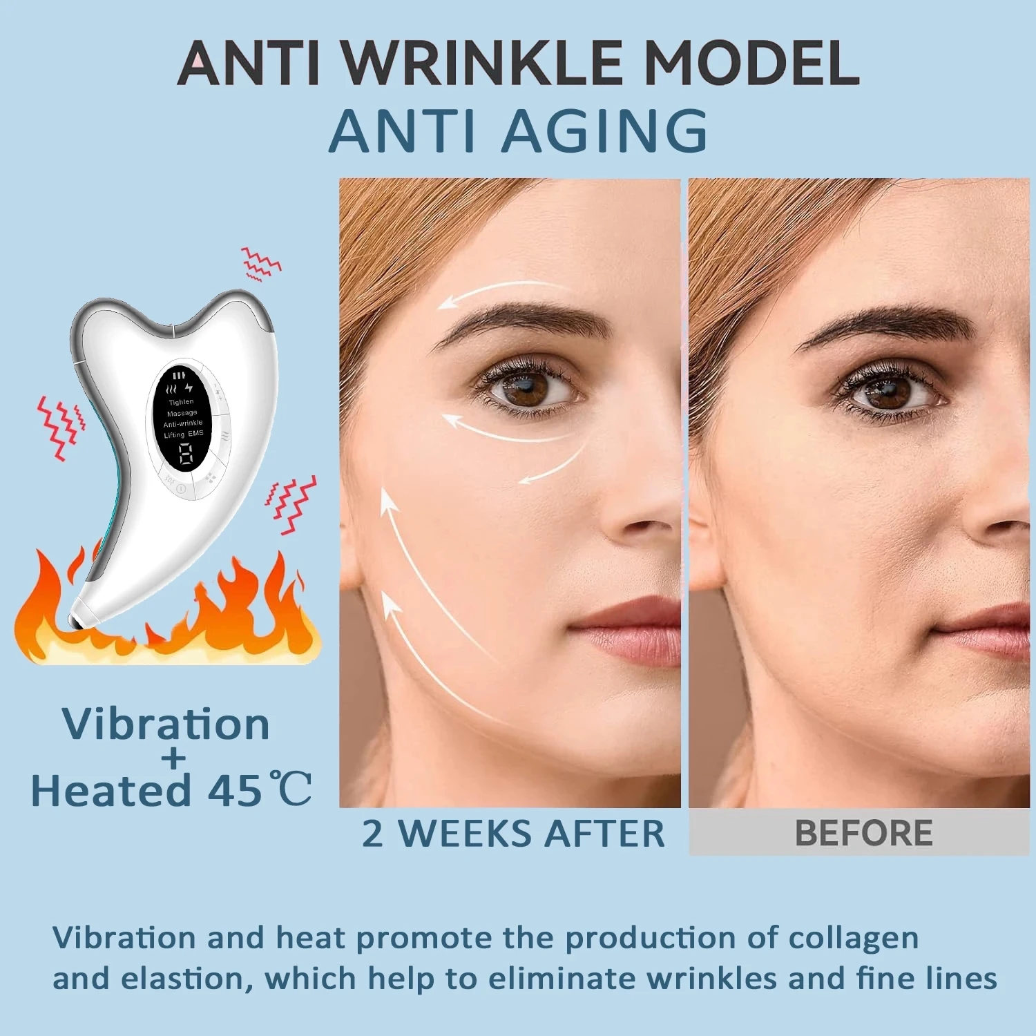 Neck Face Guasha Beauty Device Deep Skin Firming Tools OEM Anti-Aging 