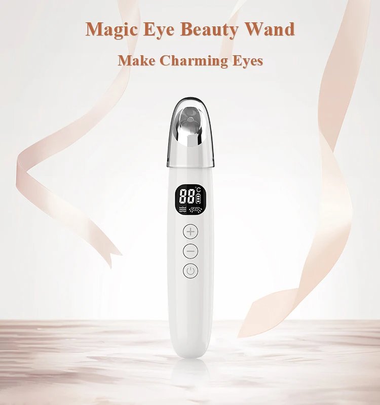 Portable Hot Compress Eye Massage Red light Eye Beauty Device Electric for Dark Circles Puffiness 