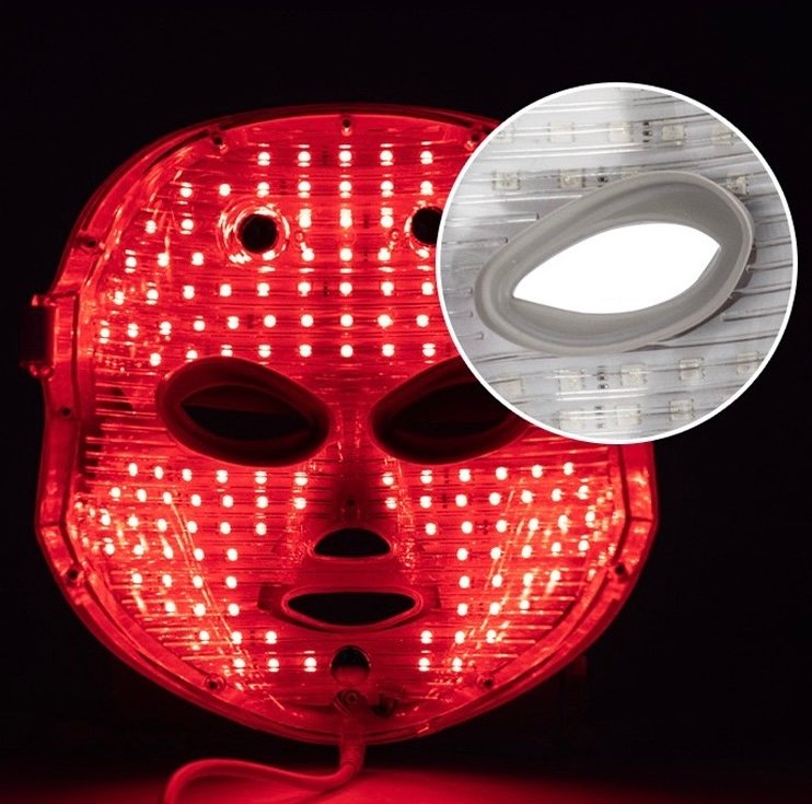 Rechargeable Facial LED Mask 7 Colors LED Home Face Lifting Whitening Beauty Device