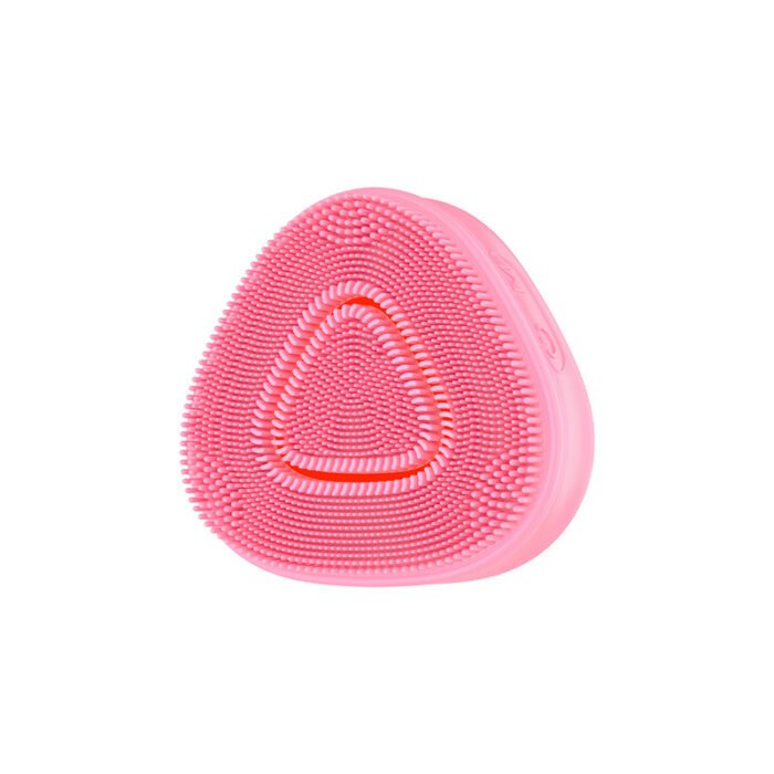 Silicone Waterproof USB Rechargeable EMS Phototherapy Cleansing Massager Heating Vibration Pore Cleaning Face Care Silicone Beauty Cleansing Brush