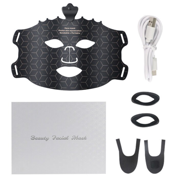 Wireless LED Face Mask 7 Color Red Light Therapy Mask for Wrinkle Reduction Anti Aging (2)