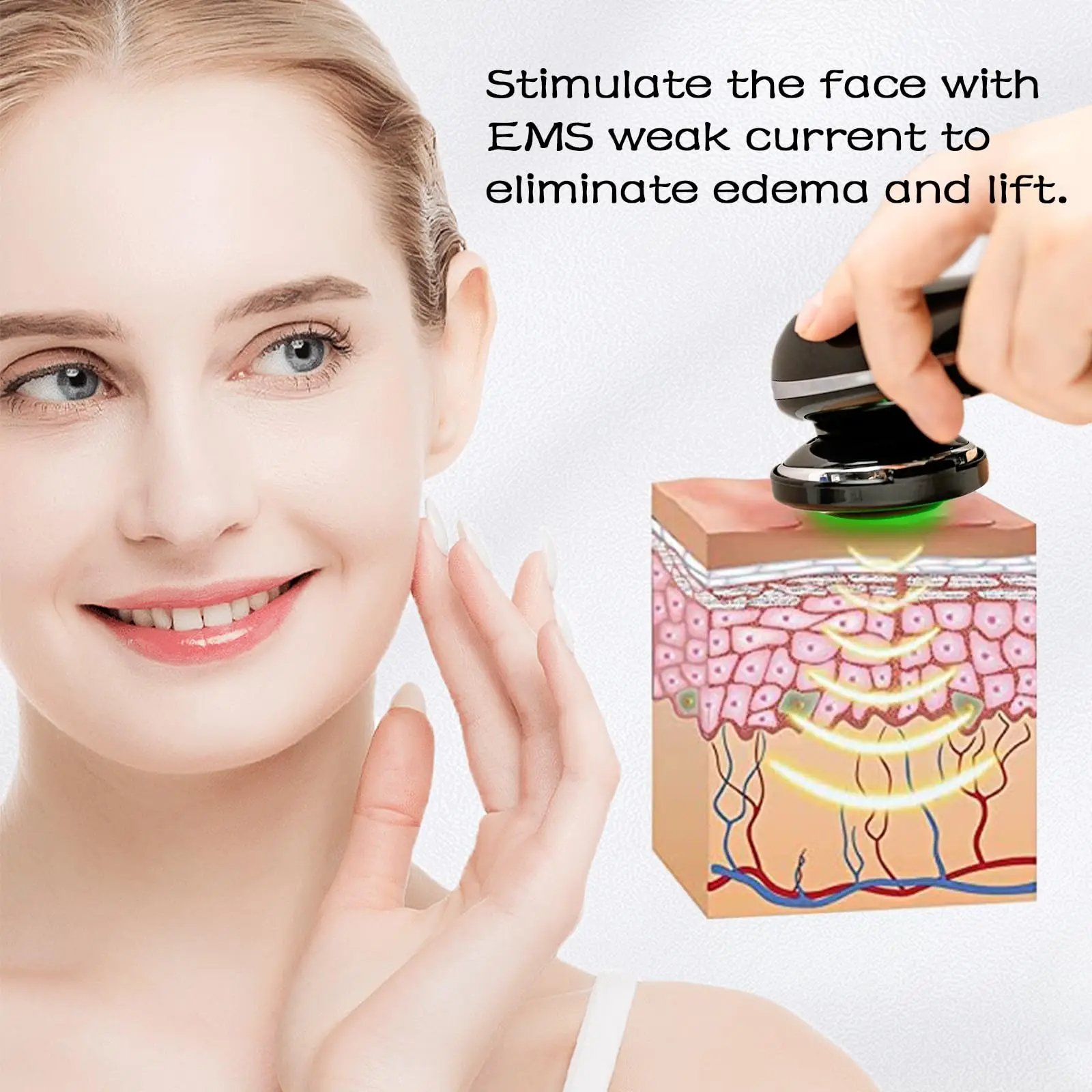7 in 1 Microcurrent Facial Device Skin Rejuvenation Tightening Face Massager Multifunctional Face Tools
