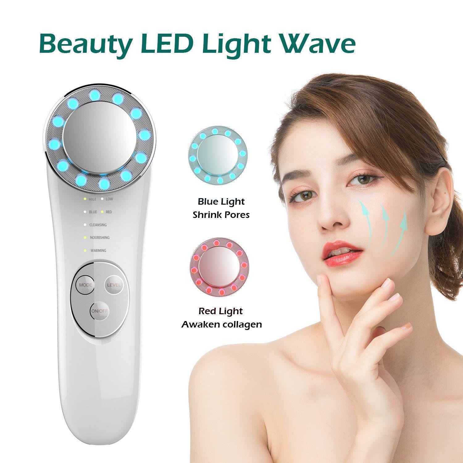 7 in 1 Microcurrent Facial Device Skin Rejuvenation Tightening Face Massager Multifunctional Face Tools