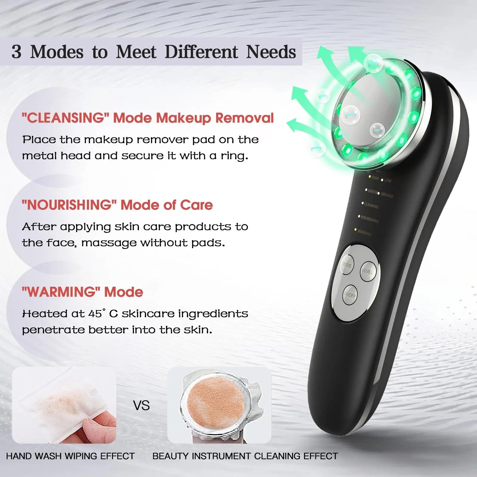 7 in 1 Microcurrent Facial Device Skin Rejuvenation Tightening Face Massager Multifunctional Face Tools