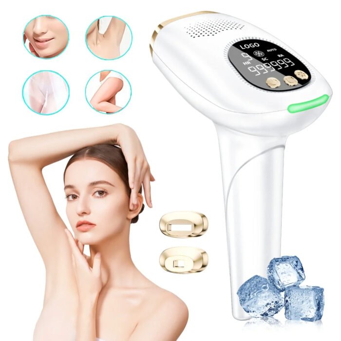 Armpit Body Ice Epilation Machine Magnetic Replaceable Heads Painless Cooling Depilator Device Permanent Epilator
