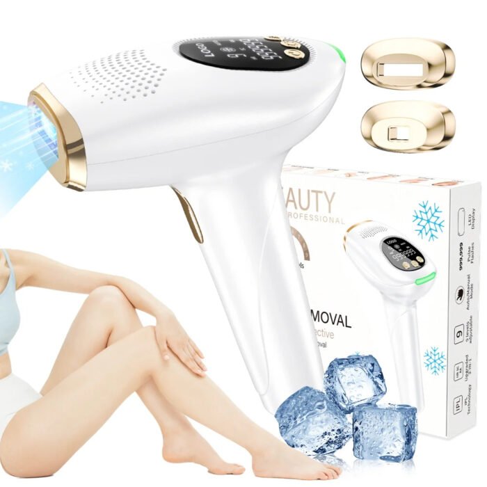 Armpit Body Ice Epilation Machine Magnetic Replaceable Heads Painless Cooling Depilator Device Permanent Epilator