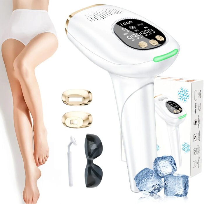 Armpit Body Ice Epilation Machine Magnetic Replaceable Heads Painless Cooling Depilator Device Permanent Epilator