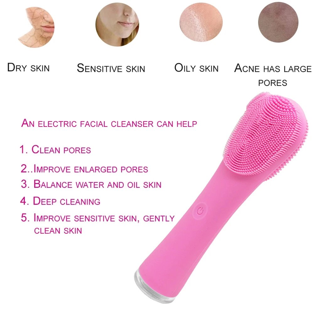 Deep Cleansing Skin Care Electric Massager Facial Cleaning Brush