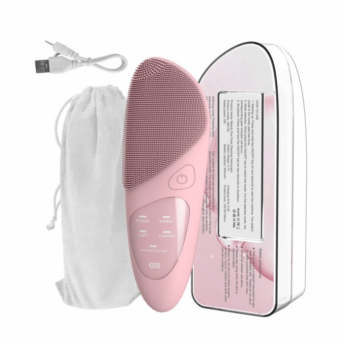 Deep Cleansing Waterproof Silicone Sonic Facial Cleansing Brush Face Message Home Use