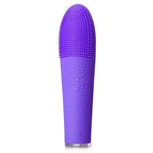 Dual-use Silicone Facial Cleansing Brush IPX7 Waterproof Electric Face Cleanser Massager Brush Rechargeable Silicone Brush