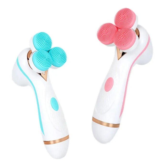 Electric Exfoliating Massage Device Rotating Spa Deep Cleaning Exfoliation Facial Cleansing Brush Face Scrubber 3 in 1 - Image 6
