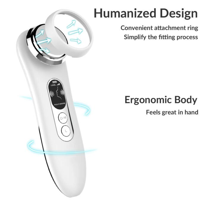 Face Beauty Device EMS Skin Rejuvenation Recharging 800mAh Deep Cleaning Face Massager