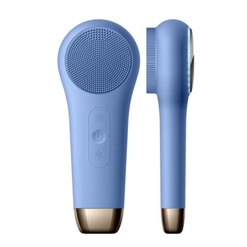 3 in 1 Facial Cleansing Brush Electric Silicone Waterproof Magnetic USB Charging Warm Cold Sonic Vibration Massager Face Scrubber