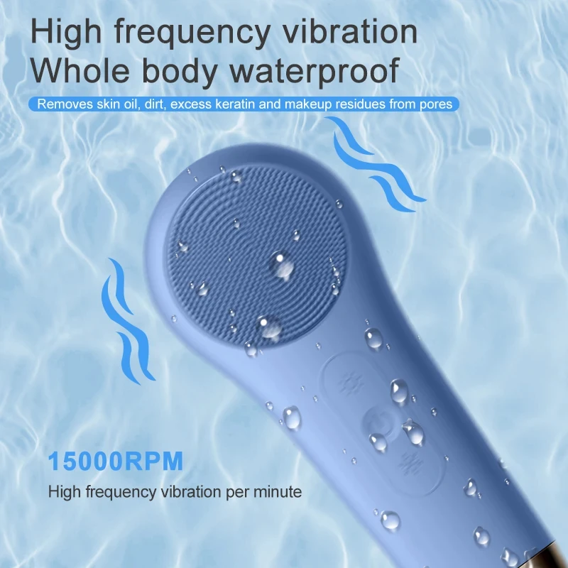 Heat Cold Massager Facial Sonic Cleansing Device Vibration Tools OEM