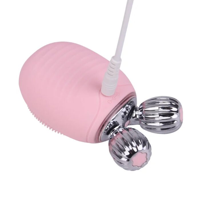 High Frequency Vibration Waterproof IPX7 Rechargeable Silicone Facial Cleansing Brush Face Roller