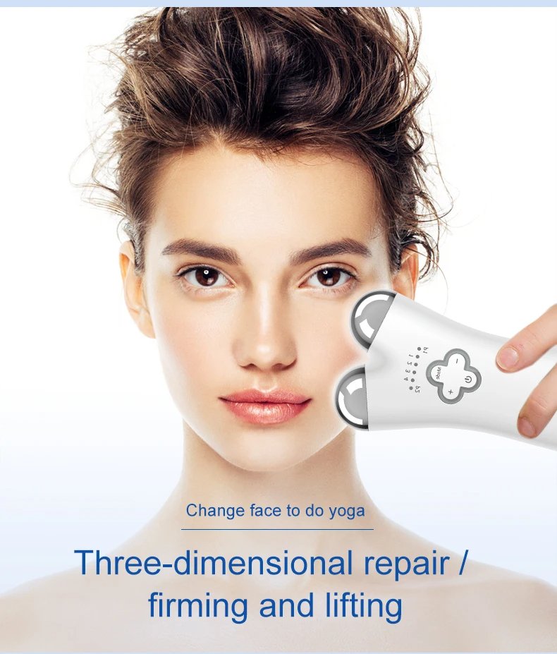 Home Use EMS Microcurrent Facial Massage Instrument Electric Face And Neck Lift Massager