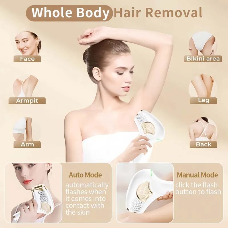 IPL Hair Removal Equipment Permanent After Several Uses Painless Epilator Hair Removal