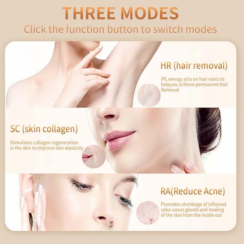 IPL Hair Removal Equipment Permanent After Several Uses Painless Epilator Hair Removal