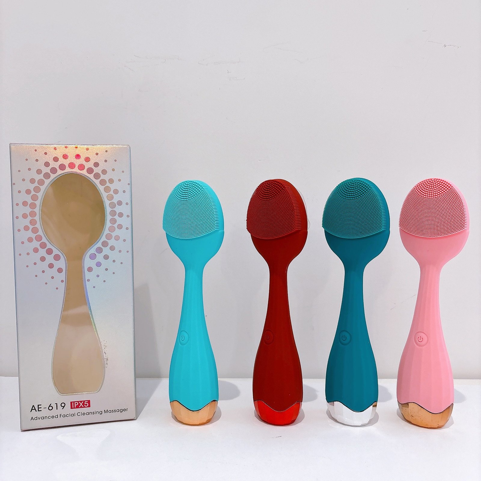 IPX5 Waterproof Silicone Double Side Face Cleansing Brush