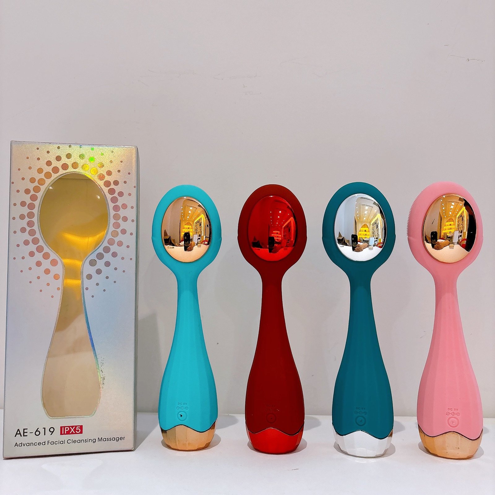 IPX5 Waterproof Silicone Double Side Face Cleansing Brush