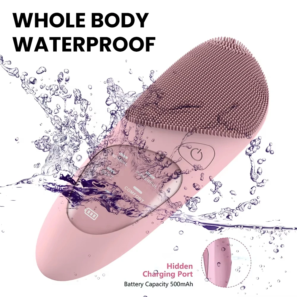 Popular IPX7 Waterproof Sonic Electric Facial Brush Wholesale