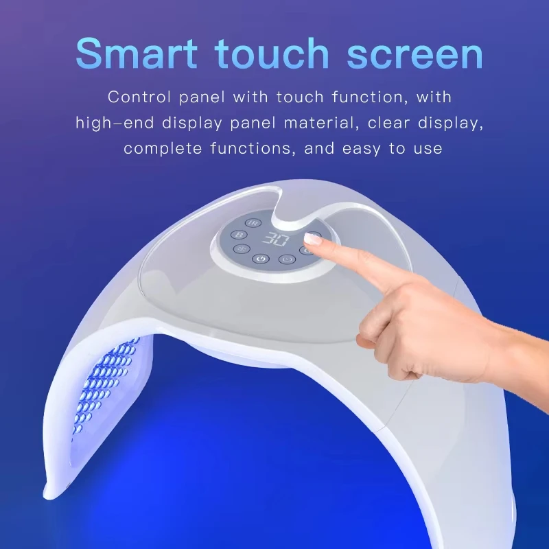 Infrared PDT LED Red Light Therapy Smart Touch Screen Design