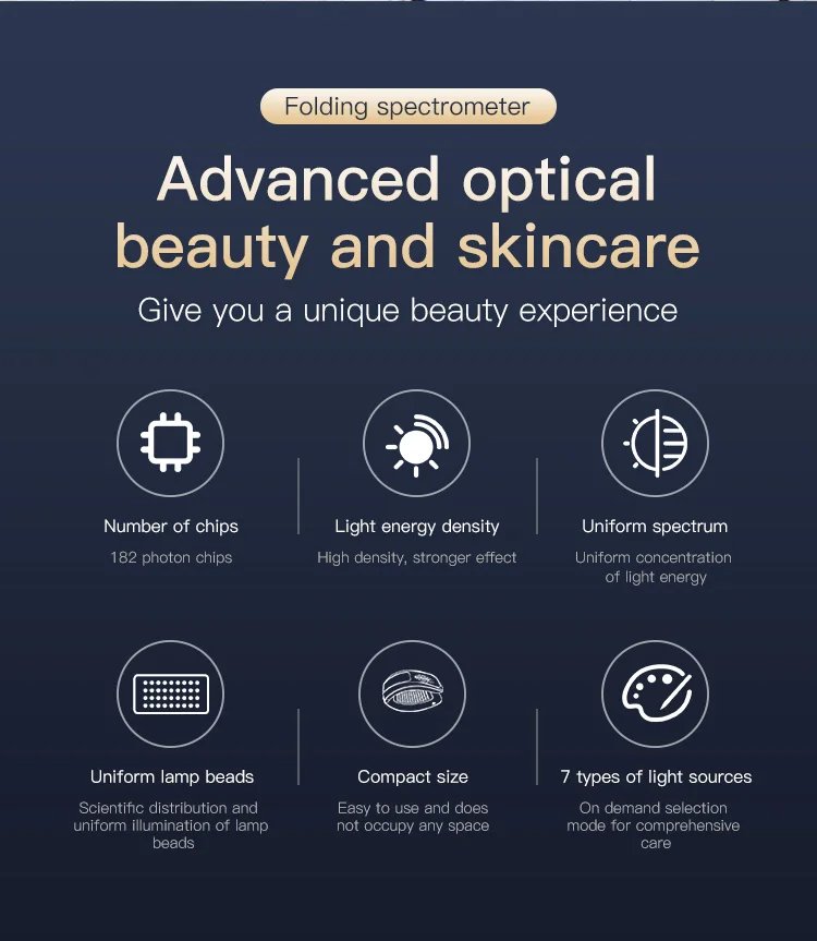 Led 7 Colors Photon LED Light Therapy PDT Machine Facial Body Skin Rejuvenation Led Red Light Skincare Machines