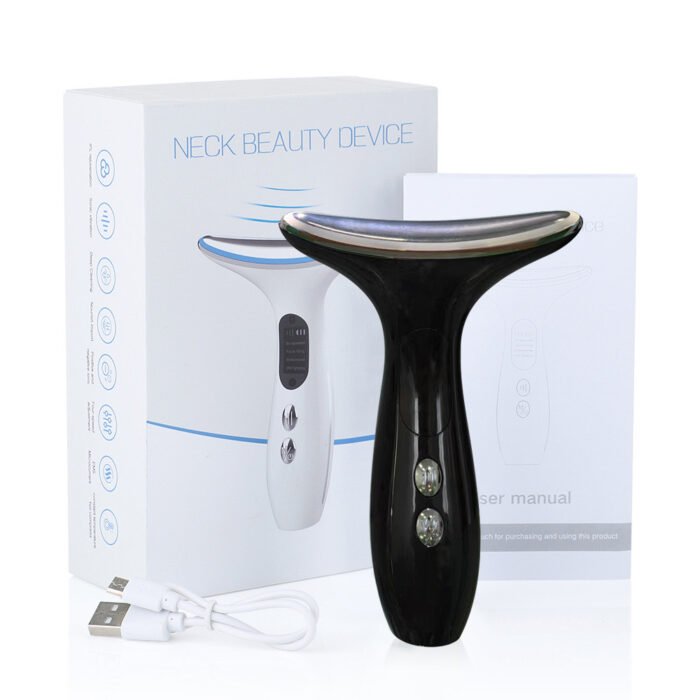 Portable Face Neck lifting Massager LED Light Therapy Firming Wrinkle Removal Device Skin Care Improve Firm Tightening and Smooth